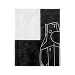 3rd Gen Firebird Trans Am Line Art Microfiber Throw Blanket Car Gift