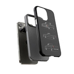 Black Silverado Classic Pickup Tough Phone Case for Chevy Truck Fans