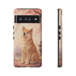Akita Cherry Blossom Phone Case Sakura Dog Lover Gift
