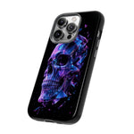 Holographic Skull Phone Case, Shattered Glass Iridescent Cover