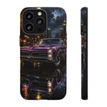 67 GTO Phone Case Purple, Rainy City Night Muscle Car Tough Cover