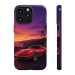 Red C3 Coastal Sunset Phone Case Classic Car Tough Case