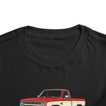 1986 Chevy K10 Toddler T-Shirt – Classic Squarebody Pickup Truck Design