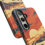 Retro Sunset Countach phone case | Sports car tough cover