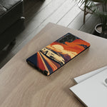 Retro Sunset Countach phone case | Sports car tough cover