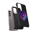 Galaxy Cat Cosmic Swirl Vaporwave Phone Case Mystical Tough Case