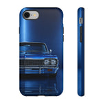 Blue Impala 1964 Phone Case, Classic Lowrider Tough Cover for Classic Car Fans
