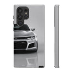 Silver Camaro Phone Case, ZL1 American Muscle Car Tough Cover for Men Gift
