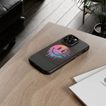Melting Glitch Smiley Face Phone Case Trippy Tough Case