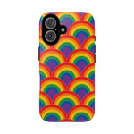 Rainbow Arch Stripe Retro Art Tough Phone Case