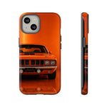 Orange Cuda Phone Case, 71 Classic Muscle Car Tough Cover