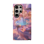 Floating Pool Deck Phone Case, Pastel Cloud 3D Render Cover
