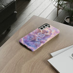 Cherub Cloud Throne Phone Case, Pastel Marble 3D Render Cover