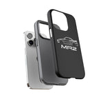 MR2 White Side Silhouette JDM Tough Phone Case Cover Gift