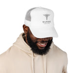 Nurse Hat Licensed to Care Caduceus Medical RN Cap Adjustable