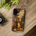 Poodle in Beret Phone Case | Vintage Paris Café Illustration