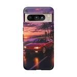 CRX Si Beach Run Retro JDM Car Tough Phone Case