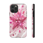 Pink Glitter Star Tough Case | Sparkle Phone Case