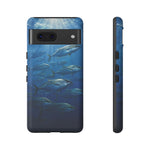 Amberjack School Phone Case, Open Water Sunlight Tough Cover