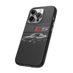 Black C5 Phone Case American Sports Car Tough Cover Gift