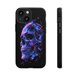 Holographic Skull Phone Case, Shattered Glass Iridescent Cover