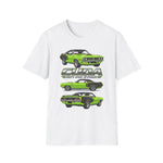 1971 Cuda 440 Muscle Car T-Shirt | Classic Barracuda Trio Illustration