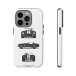 1966 Cobra Blue White Stripe Roadster Tough Phone Case Cover