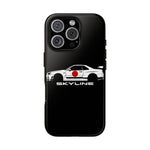 R34 Skyline Japanese Flag Race Car Phone Case | JDM GT-R Tough Cover