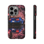 R35 GT-R Cherry Blossom Night Tough Phone Case - Wet Reflection