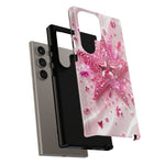Pink Glitter Star Tough Case | Sparkle Phone Case