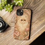 Persian Cat Floral Art Nouveau Tough Phone Case