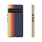 Retro Rainbow Stripe Phone Case | Tough Phone Case