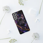 French Bulldog Galaxy Marble Art Tough Phone Case