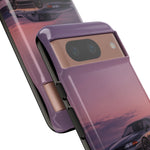 Sunset Skyline GT-R R32 phone case | car reflection, purple dusk