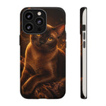 Burmese Golden Sable Portrait Art Tough Phone Case