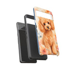 Miniature Poodle Whimsical Watercolor Art Tough Phone Case