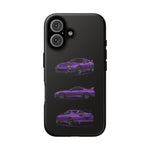 MK4 Supra Phone Case Purple, Three-View Vector Cover