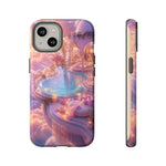 Floating Pool Deck Phone Case, Pastel Cloud 3D Render Cover
