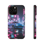 Skyline GT-R Tokyo Rain JDM Night Art Tough Phone Case
