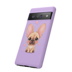 French Bulldog Bat Ears Kawaii Pet Dog Art Tough Phone Case