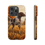 German Shorthaired Pointer Pointing Art Tough Phone Case
