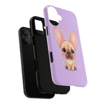 French Bulldog Bat Ears Kawaii Pet Dog Art Tough Phone Case