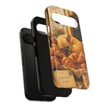 Sleeping French Bulldog with Croissants phone case | cute bakery scene