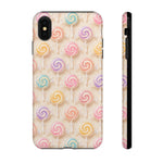 Pastel Swirl Lollipops Tough Case | Candy Pattern Phone Cover