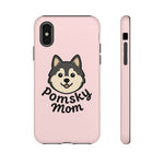 Pomsky Mom Phone Case | Cute Dog Illustration