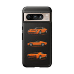 Orange Miura Classic Supercar Tough Phone Case - 3 View