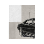 1969 Charger Sketches Velveteen Microfiber Blanket | Classic Muscle Car Throw