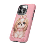 Shih Tzu Princess Kawaii Chibi Puppy Pet Dog Art Tough Phone Case
