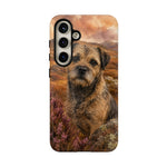 Border Terrier Earthy Watercolor Art Tough Phone Case