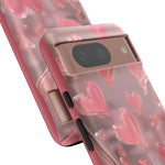 Pink Lip Gloss Heart Mirror Phone Case Girly Tough Case